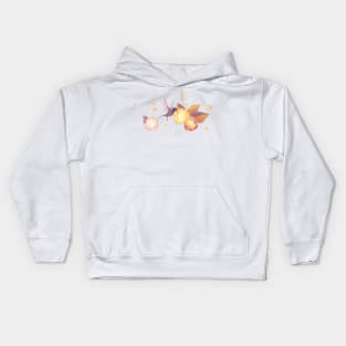 White Birds n' roses Kids Hoodie